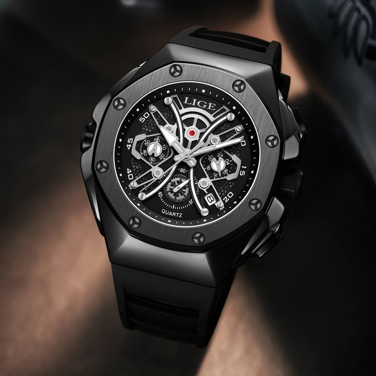 LIGE Top Brand Luxury Man Watch Luminous Sport Waterproof Watch Quartz Men